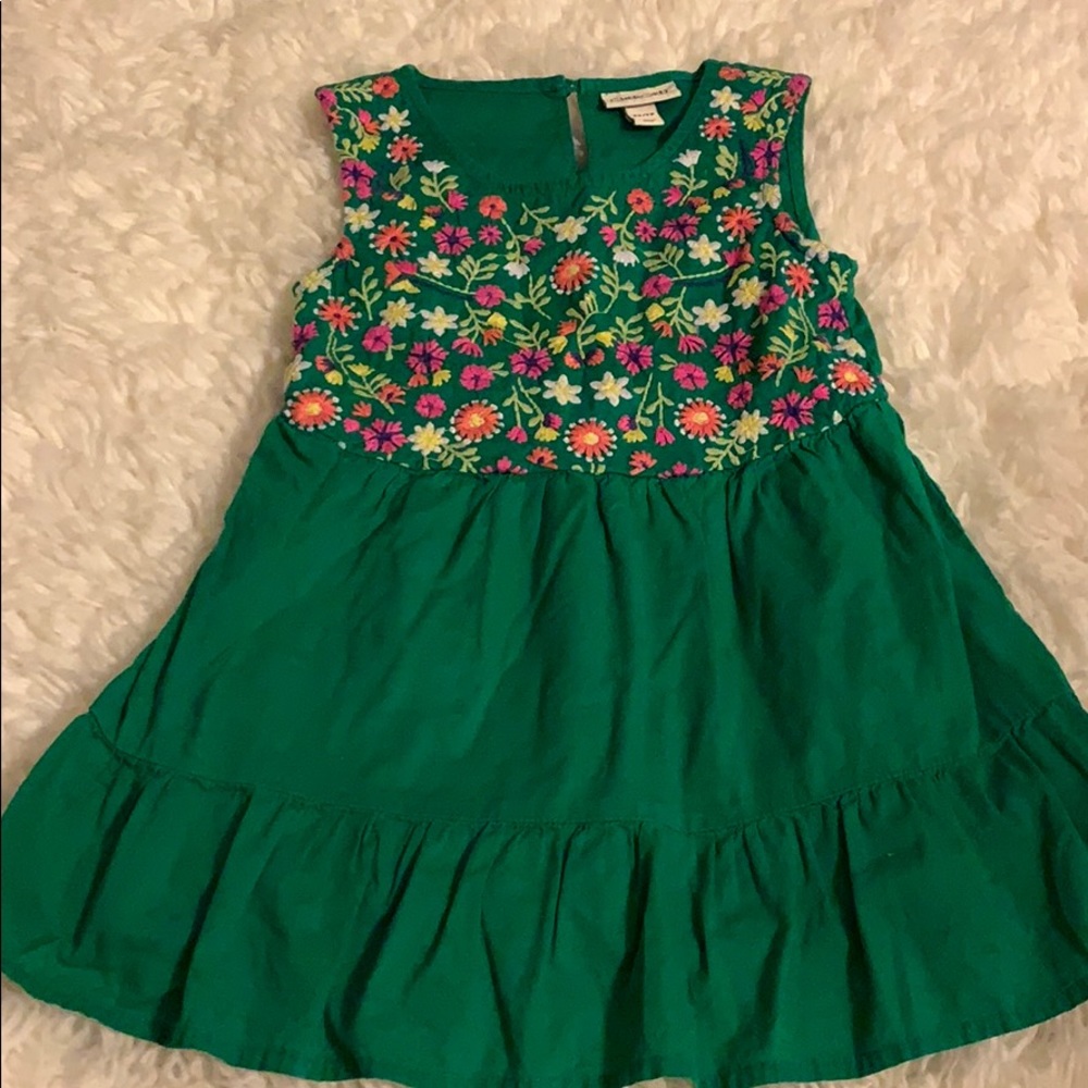 Green Cherokee girls casual dress